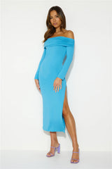 Your Destiny Midi Dress Blue