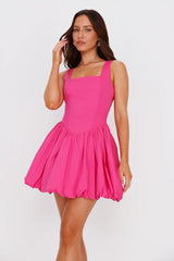 Midsummer Dream Bubble Mini Dress Pink