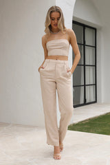 Summer Out Crop Top Oat