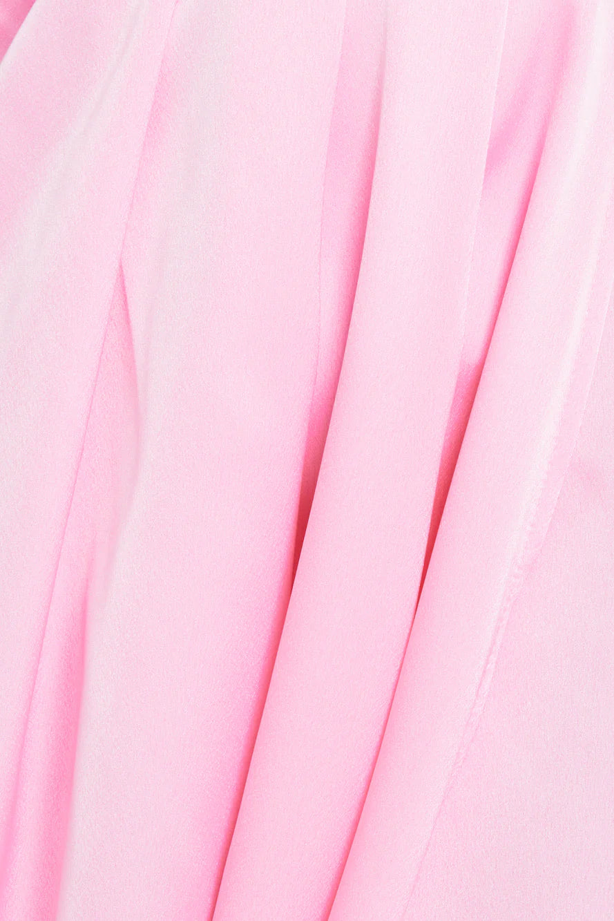 Reveal Your Mind Satin Midi Dress Pink