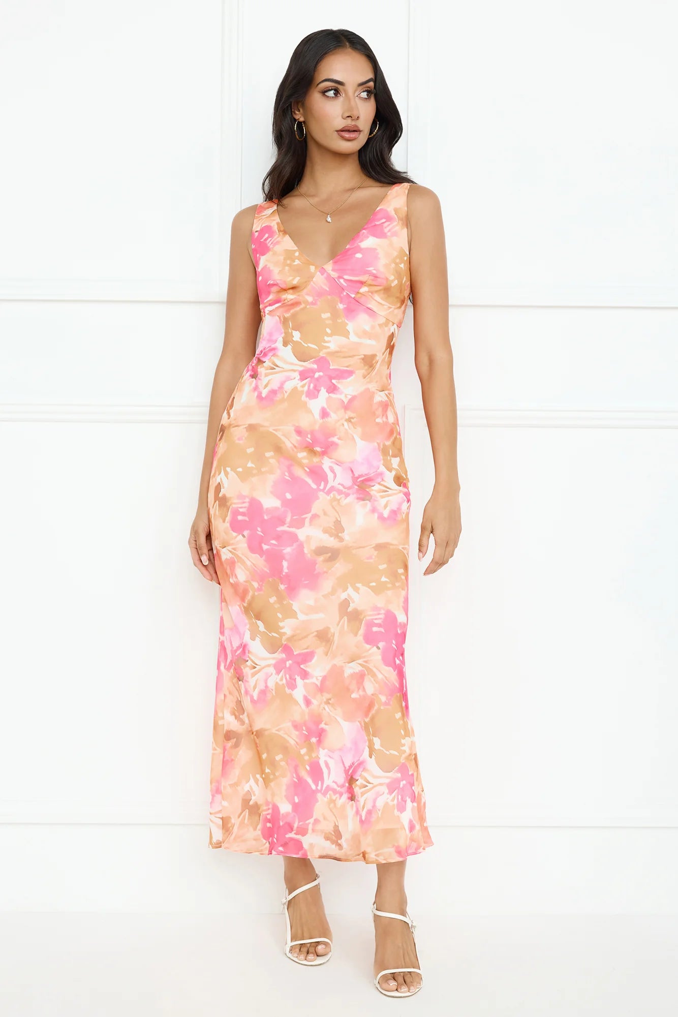 Floral Sunlight Maxi Dress Pink