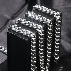 8MM 14K Gold Diamond Micro Cuban Link Chain Tripodjewelry