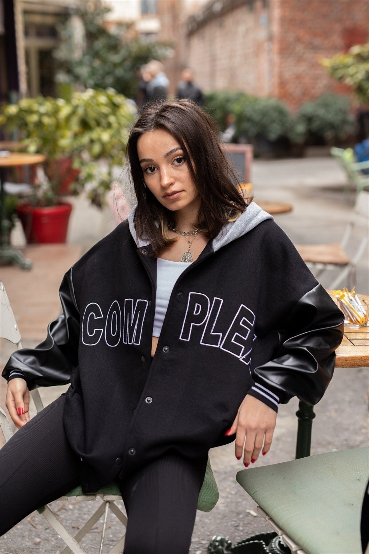 Oversize Complex Kolej Ceket Daily