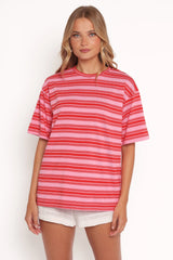 Zestora Tee - Pink Red