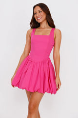 Midsummer Dream Bubble Mini Dress Pink