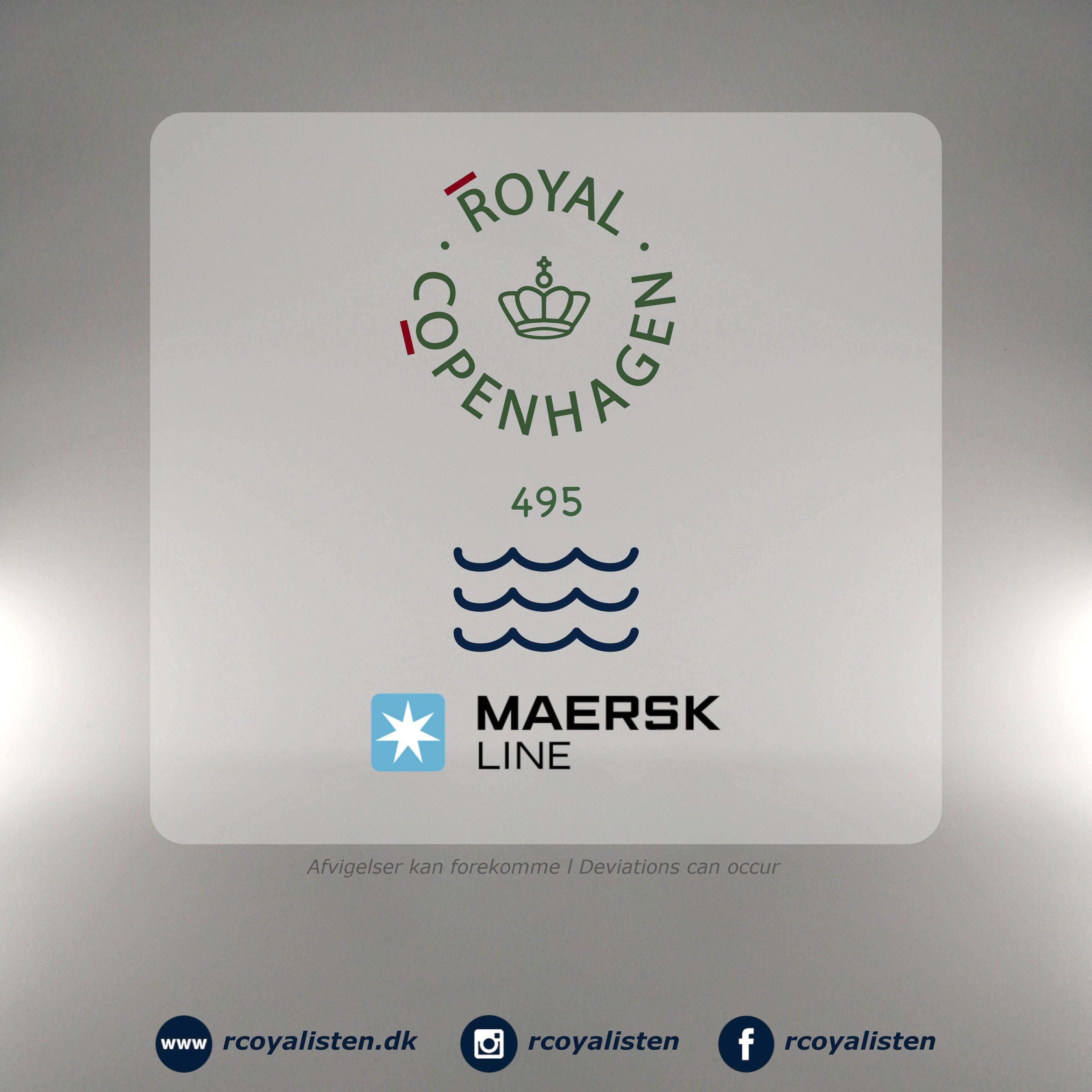 Riflet Contrast Krus (33 cl) - Maersk Line - RCoyalisten.dk