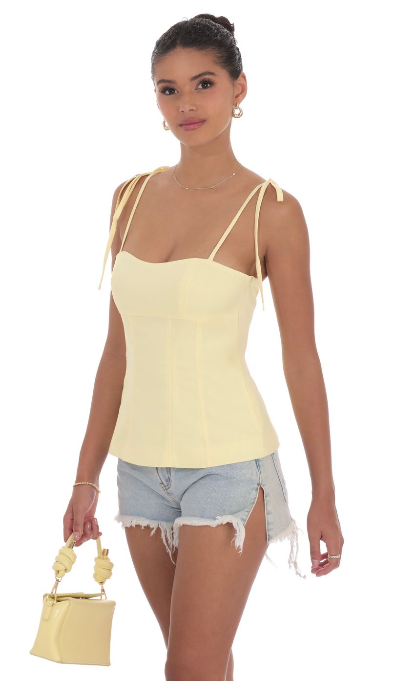 Flare Top in Yellow