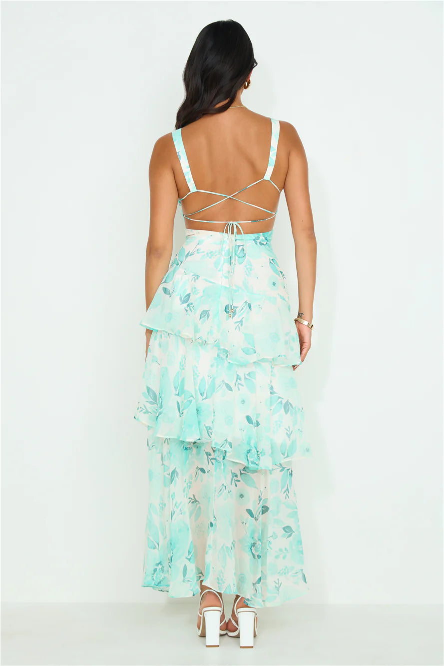 Diamond Worthy Maxi Dress Green