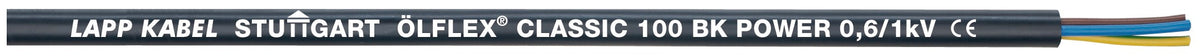 LAPP ÖLFLEX CLASSIC 100 BK 0,6/1 KV 3G1,5 Steuerleitung ÖLFL