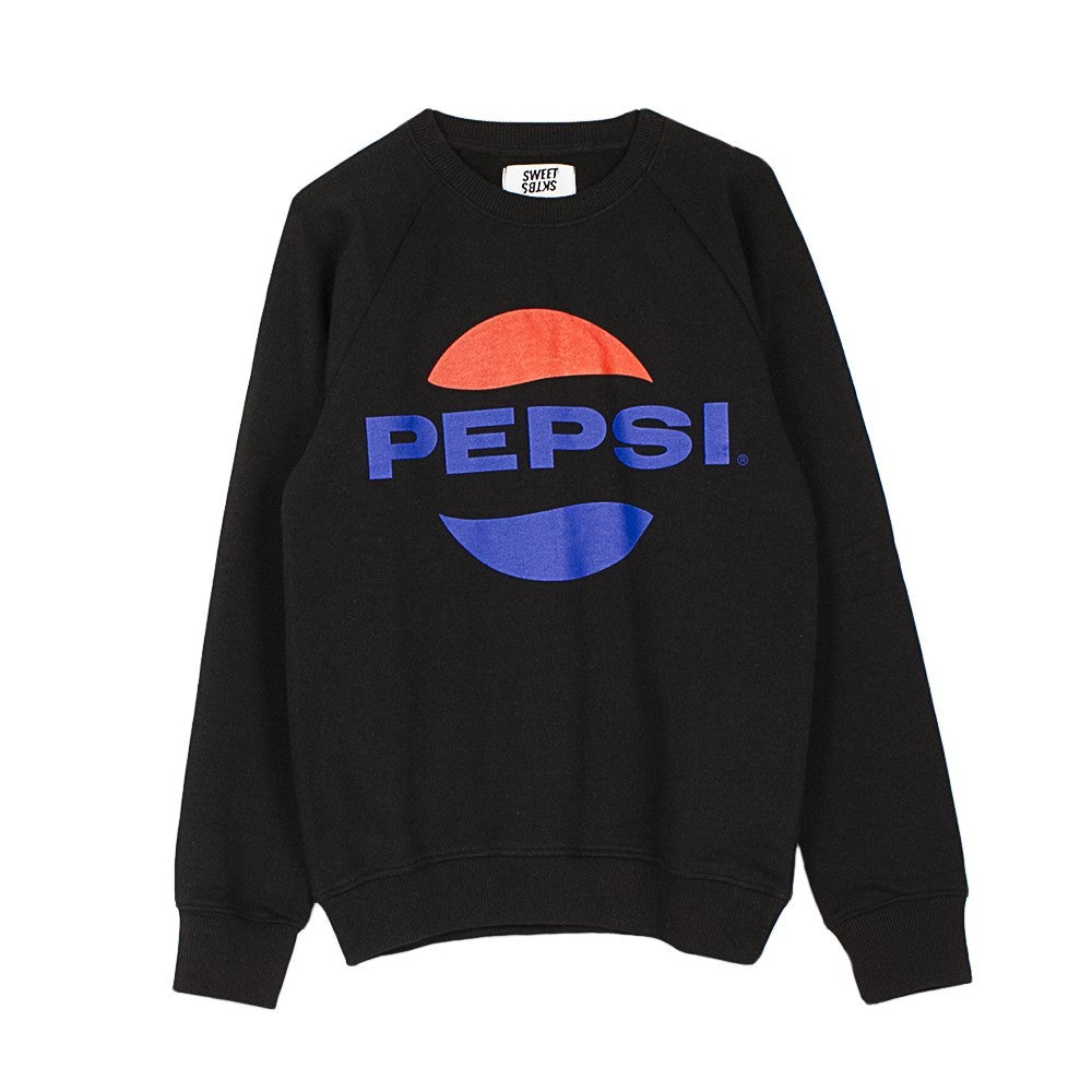Sweet Skateboards, Felpa Girocollo Uomo Sweet Pepsi Crew, Black