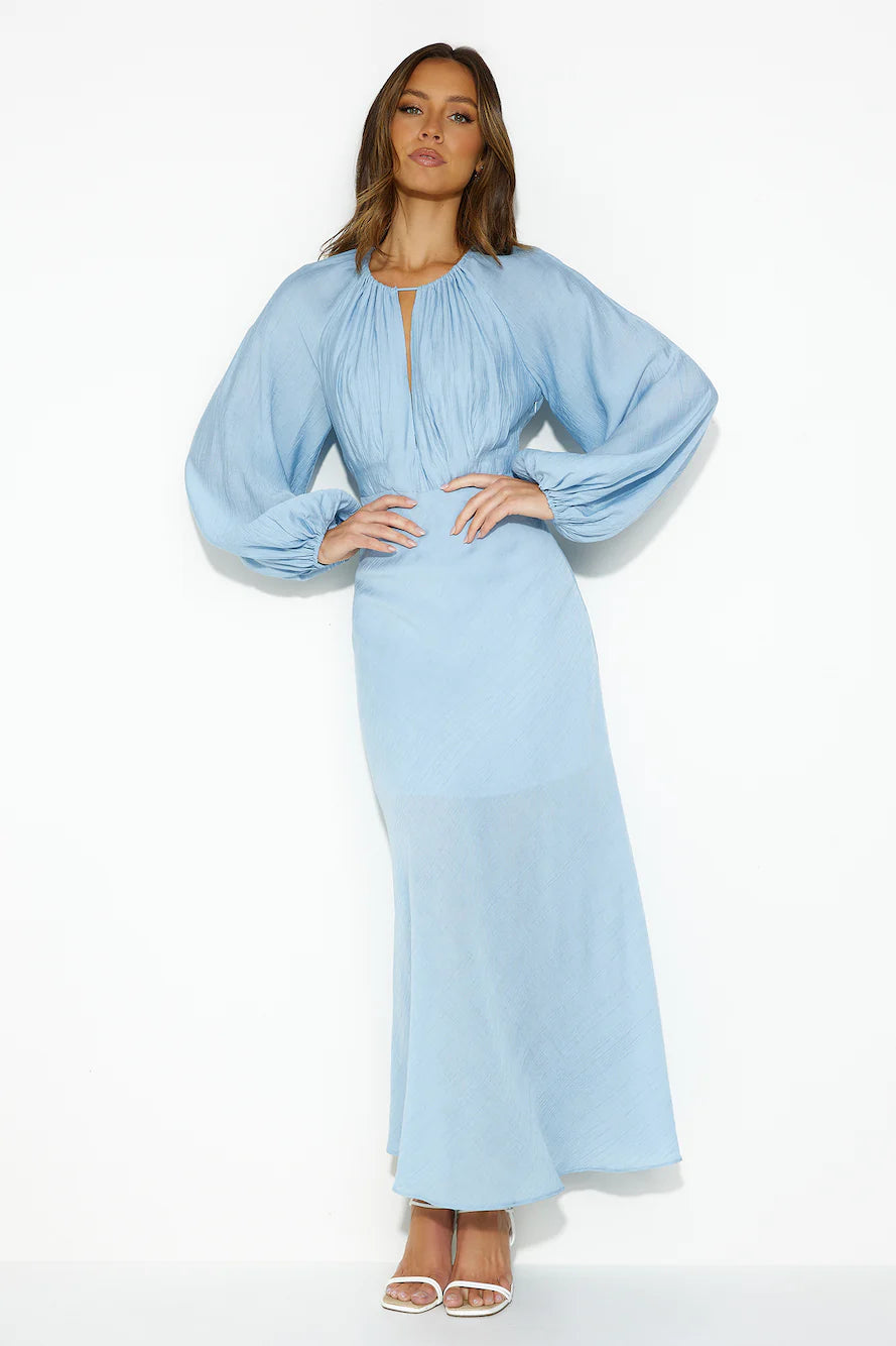 Daydream Retreat Midi Dress Blue