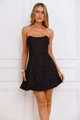 Daydream Drift Strapless Mini Dress Black