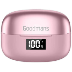 Goodmans True Wireless lED Metallic Earphones ENC Clearcalls with 4 Mics - Rose Gold - 2