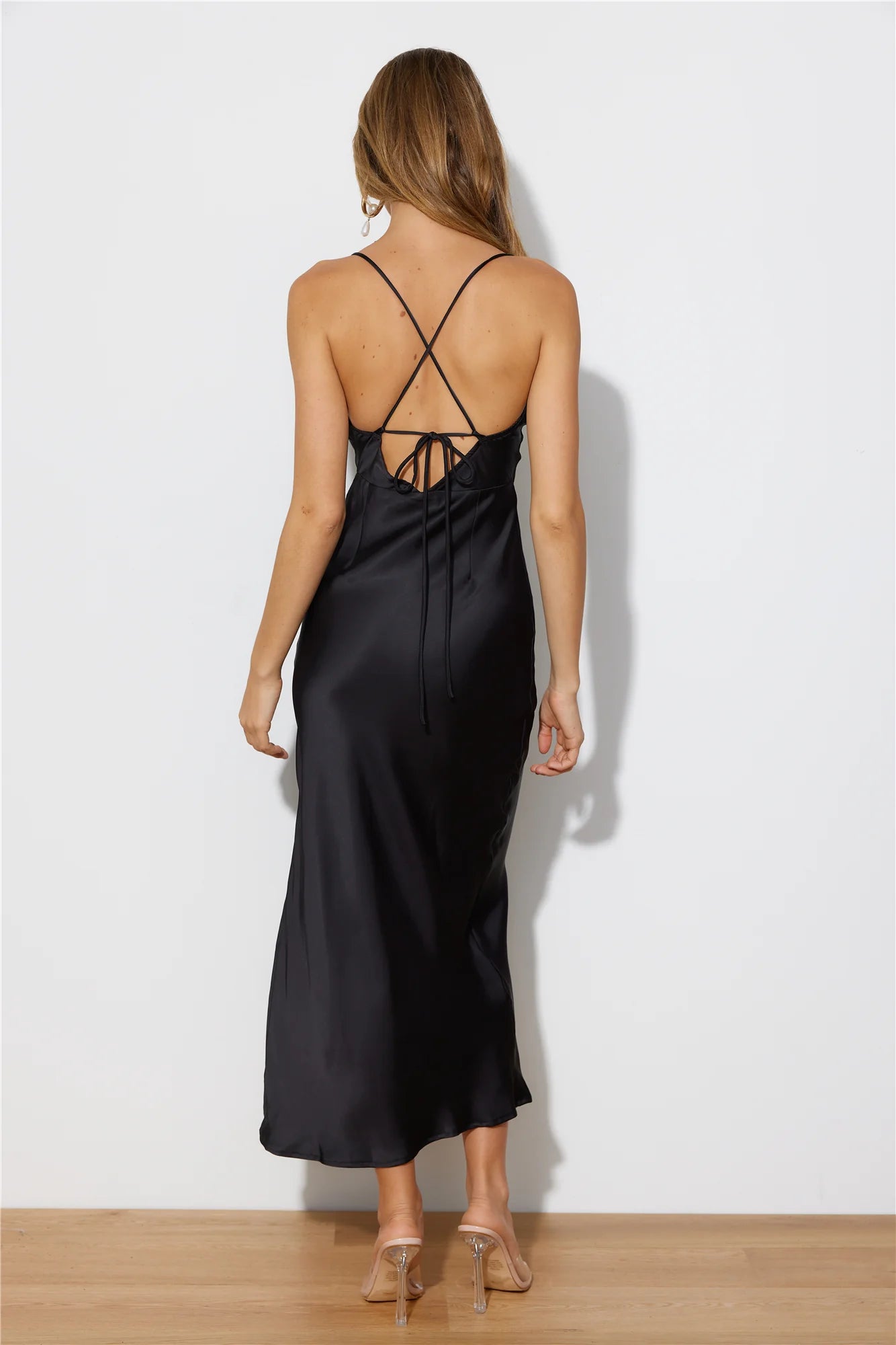 Lost And Found Midi Dress Black