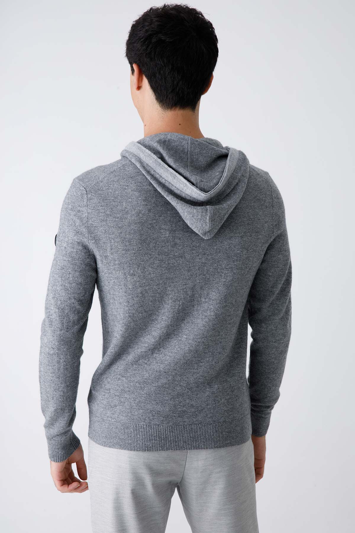Bogner Farid Fermuarlı Kaşmirli Yün Sweatshirt Ceket-Libas Trendy Fashion Store