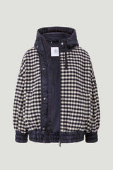 Bogner Svenja Geniş Kesim Kapüşonlu Ekoseli Yün Ceket-Libas Trendy Fashion Store