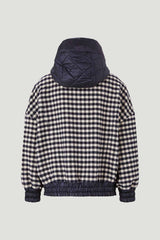 Bogner Svenja Geniş Kesim Kapüşonlu Ekoseli Yün Ceket-Libas Trendy Fashion Store