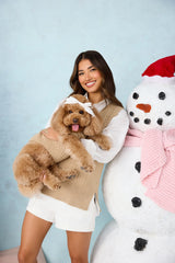 By The Fire Knitted Vest Toffee