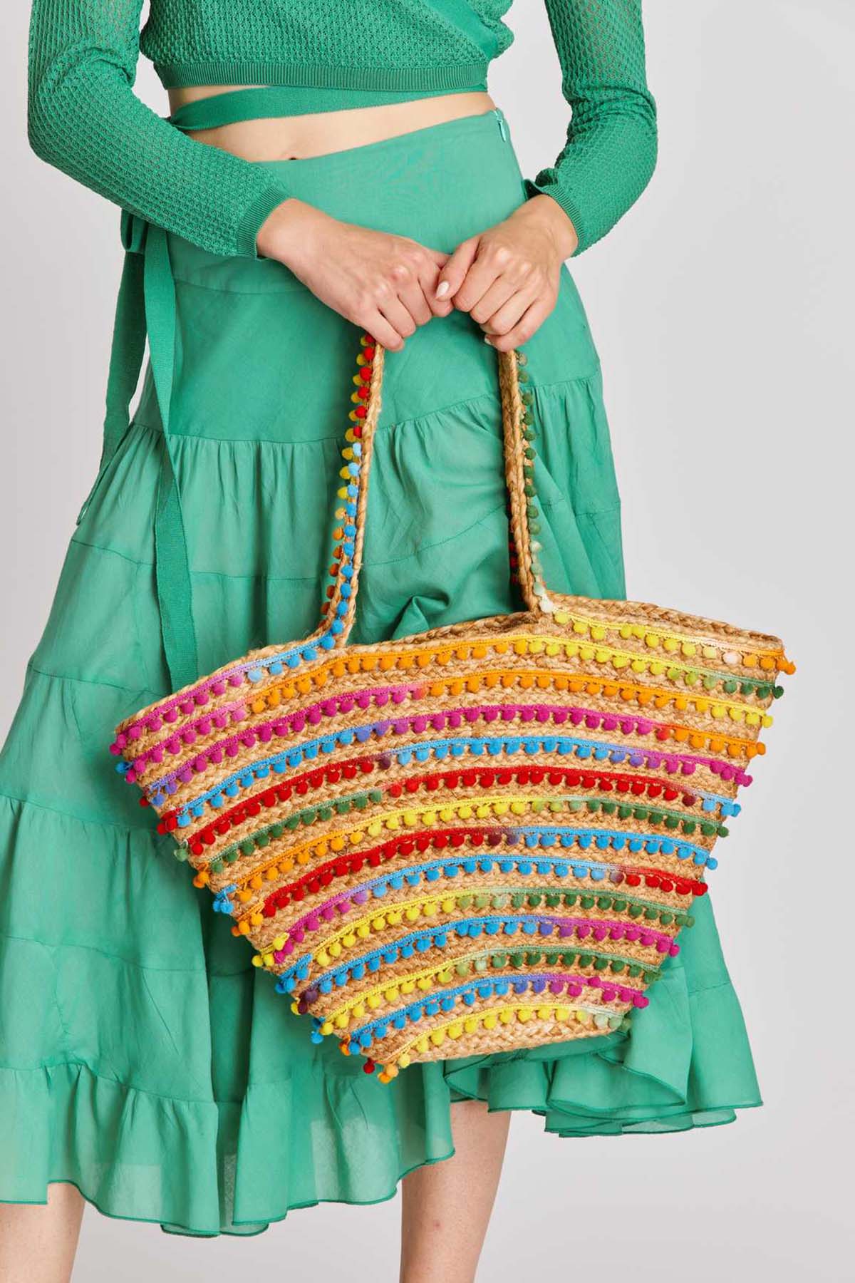 Rene Derhy Thunder Hasır Örgü Çanta-Libas Trendy Fashion Store