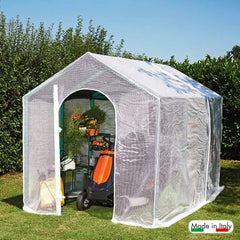 Serra da Giardino a Casetta in PVC con Telo Rama Bucaneve Verde