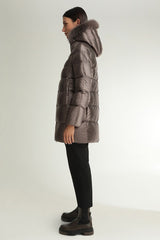 Hetrego Hanna Kürklü Kapüşonlu Puffer Mont-Libas Trendy Fashion Store