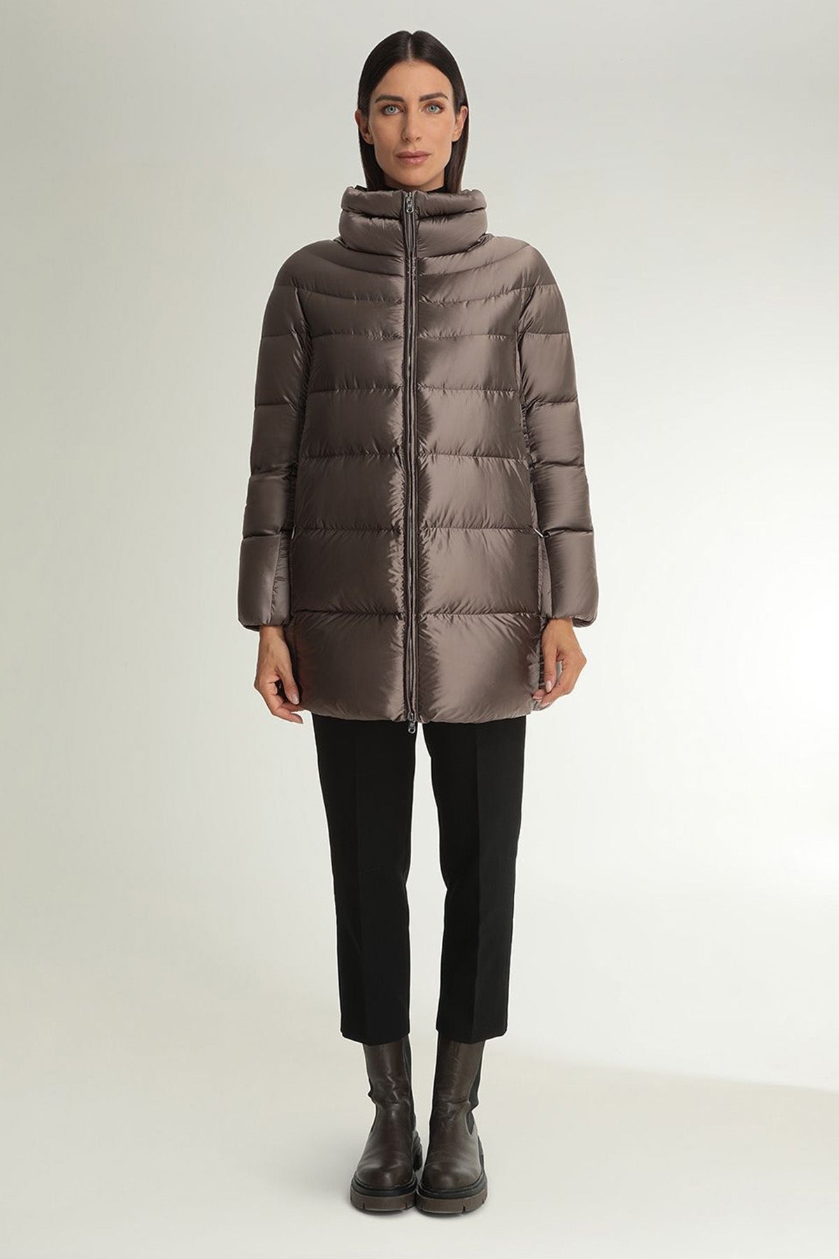 Hetrego Hanna Kürklü Kapüşonlu Puffer Mont-Libas Trendy Fashion Store