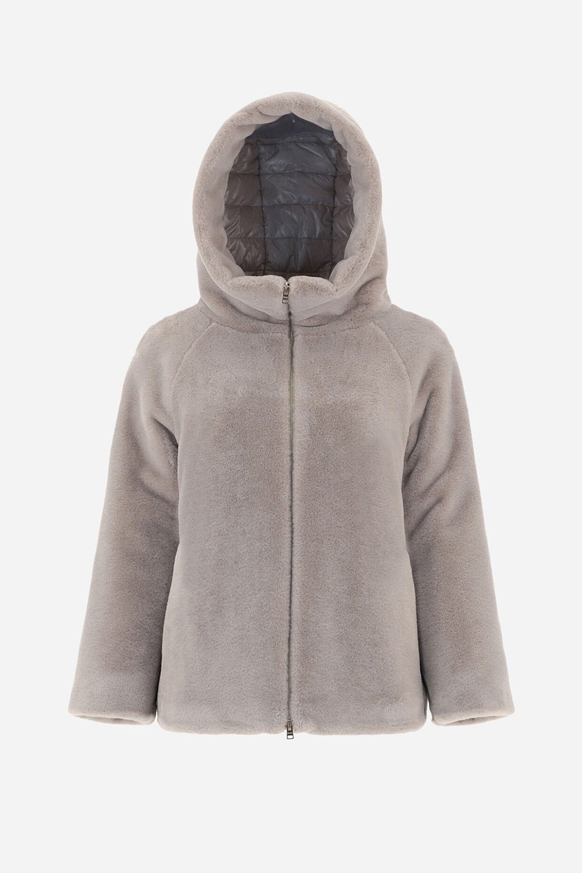 Herno Resort Kapüşonlu Peluş Mont-Libas Trendy Fashion Store