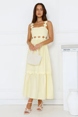 Chasing Sunbeams Midi Dress Yellow