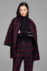 Sarah Pacini Dik Yaka Yırtık Detaylı Fermuarlı Triko Ceket-Libas Trendy Fashion Store