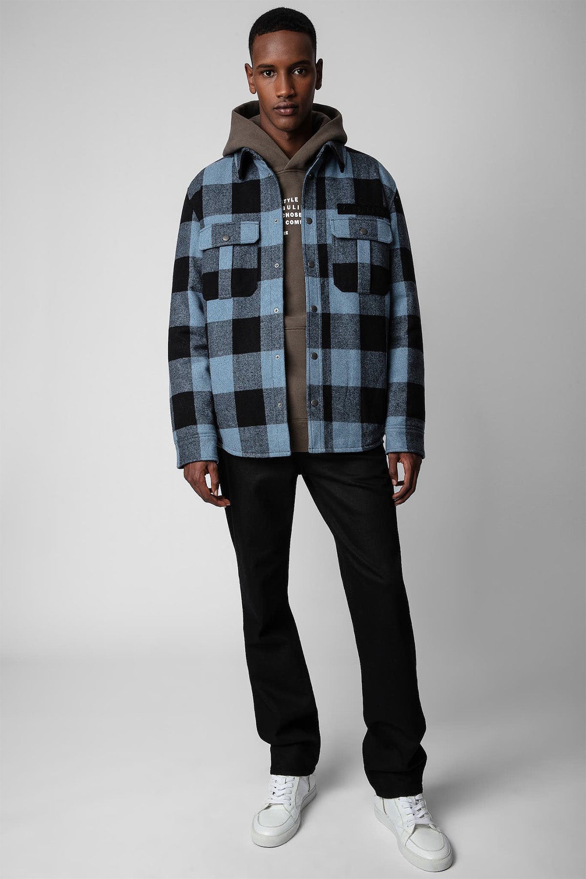 Zadig & Voltaire Kuru Kafalı Ekose Desenli Gömlek Ceket-Libas Trendy Fashion Store