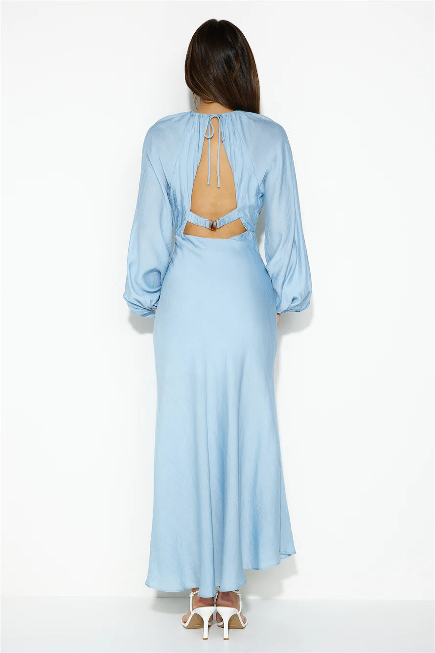 Daydream Retreat Midi Dress Blue