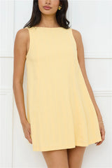 Effortless Icon Mini Dress Yellow