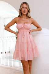 Beachside Dreaming Mini Dress Pink