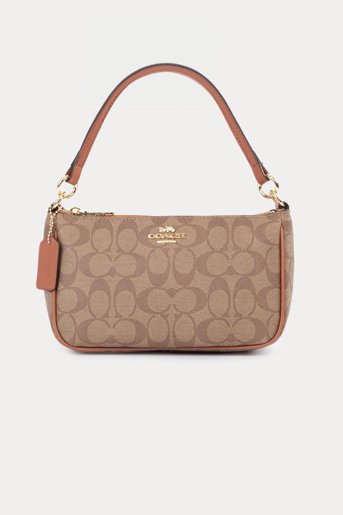 Coach Logolu Deri Omuz Çantası