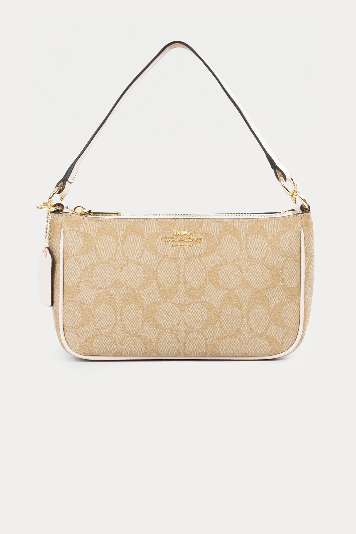 Coach Logolu Deri Omuz Çantası