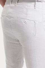 Transit Regular Fit Yandan Cepli Keten Pantolon