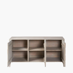 Pacific Lifestyle Karo Sideboard - Light Grey Mango Wood