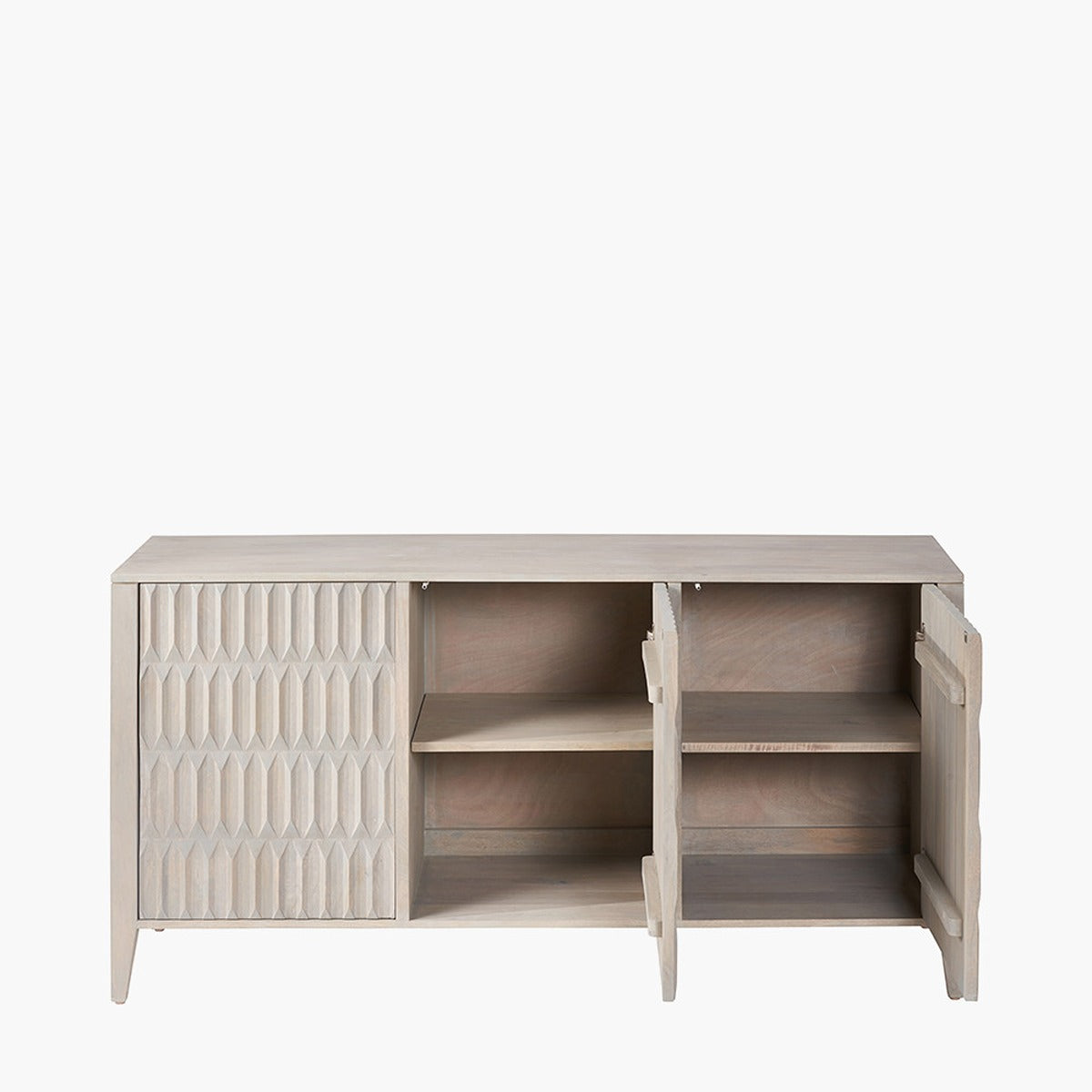 Pacific Lifestyle Karo Sideboard - Light Grey Mango Wood