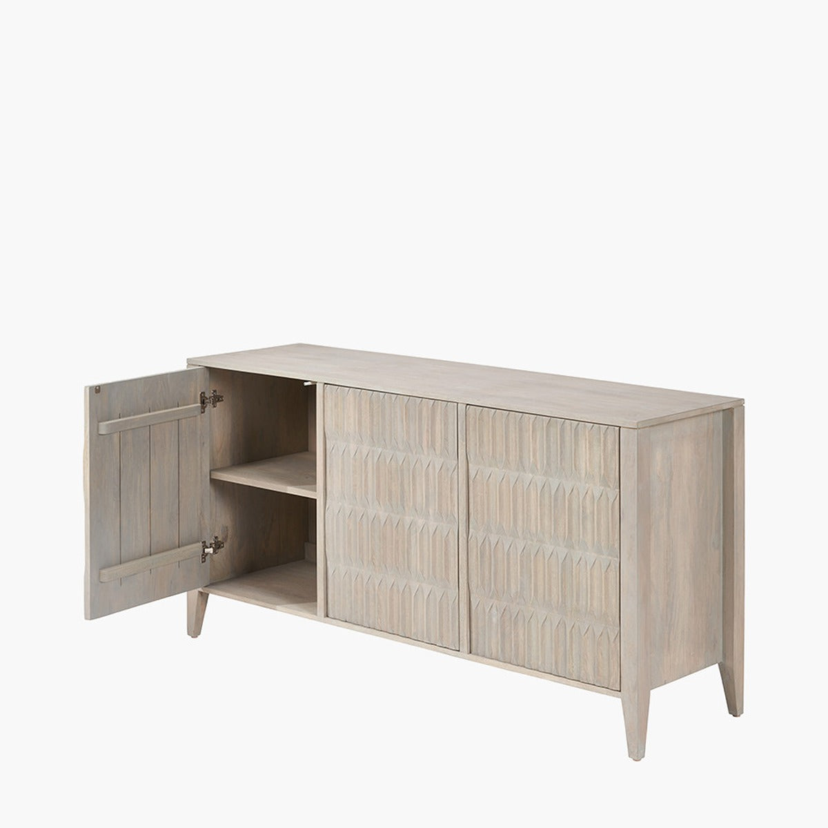 Pacific Lifestyle Karo Sideboard - Light Grey Mango Wood