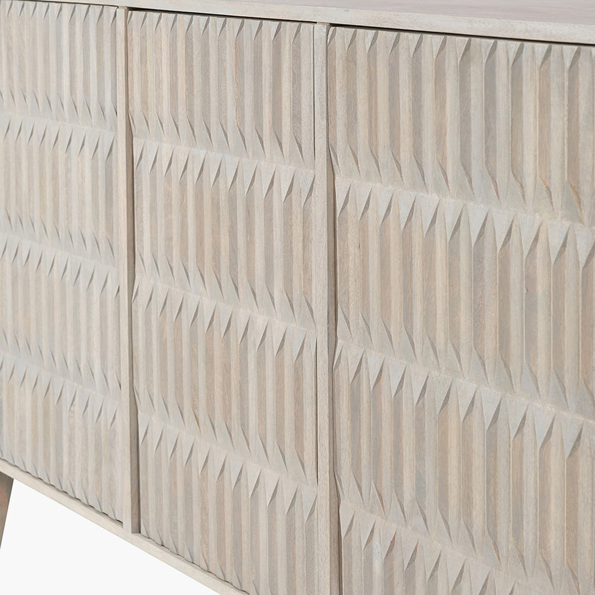 Pacific Lifestyle Karo Sideboard - Light Grey Mango Wood