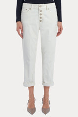 Dondup Koons Loose Fit Yüksek Bel Fitilli Kadife Pantolon