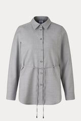 Bogner Ariela Regular Fit Kemerli Flanel Yün Gömlek