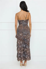 Feline Maxi Dress Leopard
