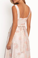 Zaria Midi Dress - Pink Floral