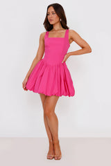 Midsummer Dream Bubble Mini Dress Pink