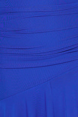 Excite Them Mesh Frill Mini Dress Blue