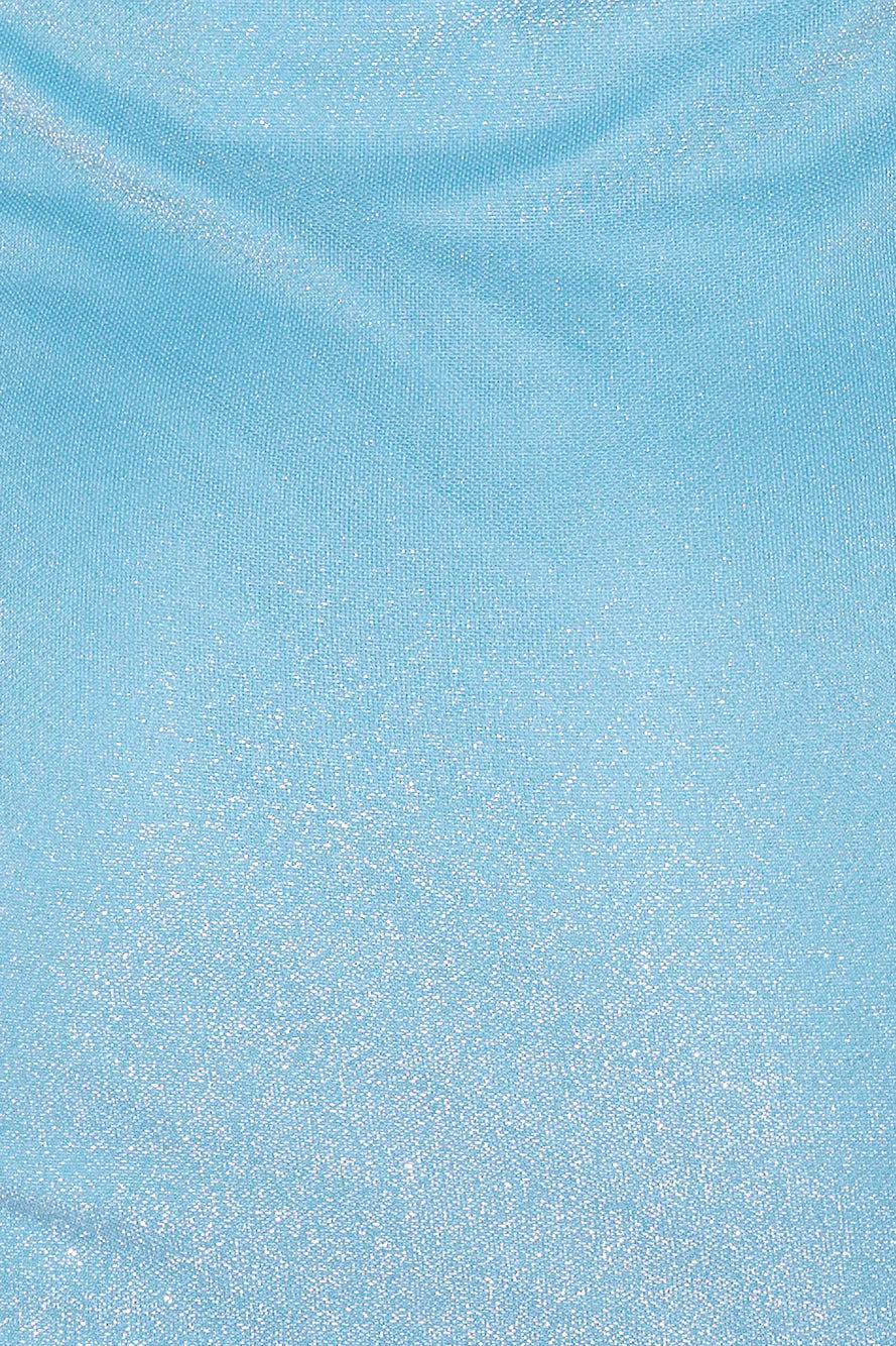 Dream Girl's World Glitter Mini Dress Blue