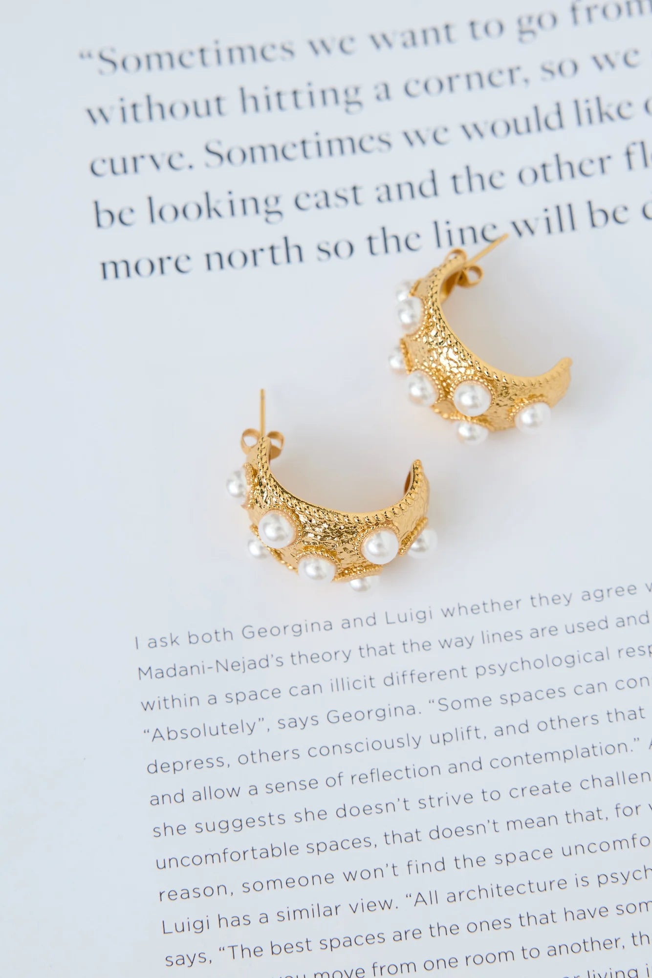 18k Gold Plated Cleo Earrings Gold