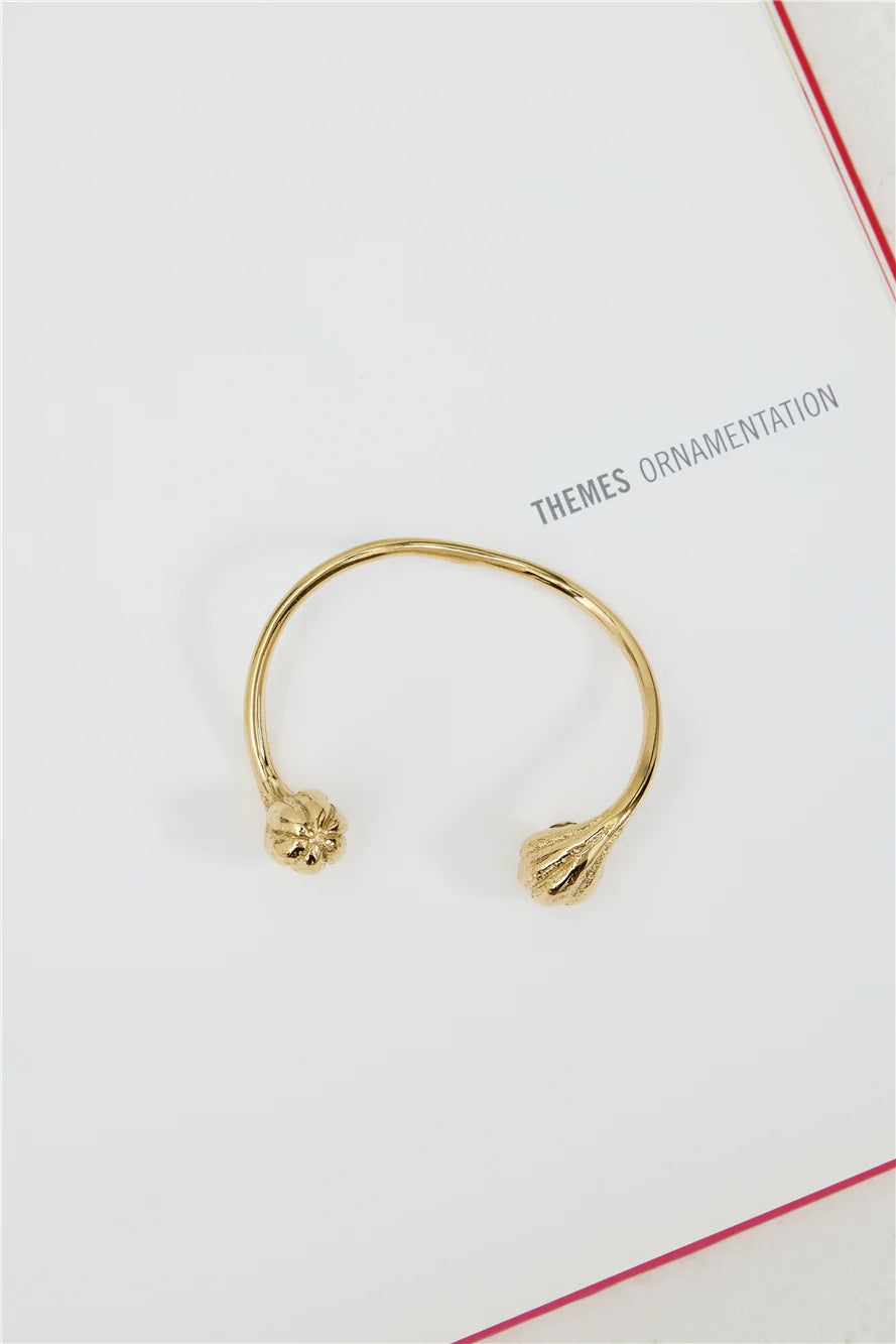 Modern Girl Cuff Bracelet Gold