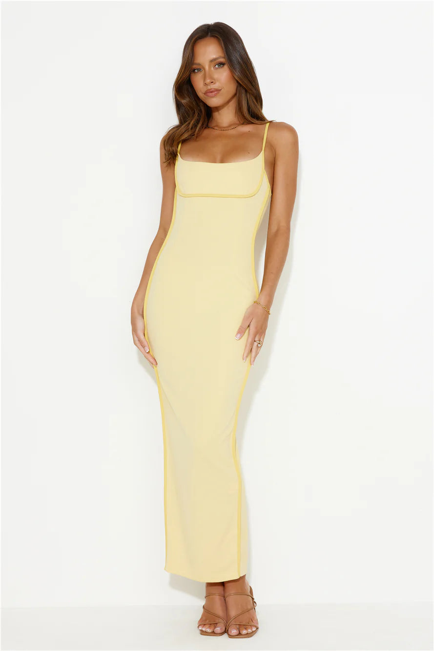 Beaming Bright Maxi Dress Yellow